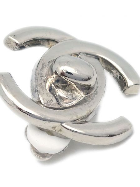 Kolczyki Chanel Pre-owned srebrne