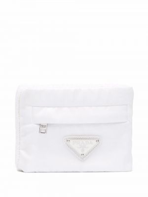 Pletená peňaženka Prada biela