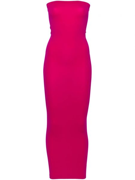 Μάξι φόρεμα Wolford ροζ