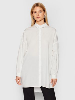 Oversize риза Vero Moda бяло