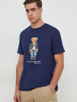 Памучна поло тениска с принт Polo Ralph Lauren