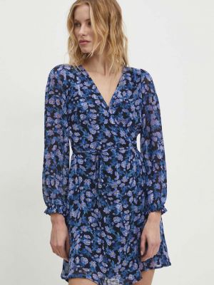 Oversized mini šaty Answear Lab modré
