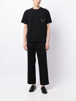 T-shirt en coton en cristal Bode noir