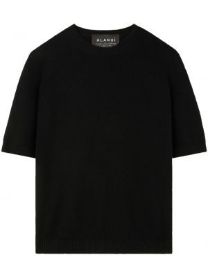 T-krekls ar apaļu kakla izgriezumu Alanui melns