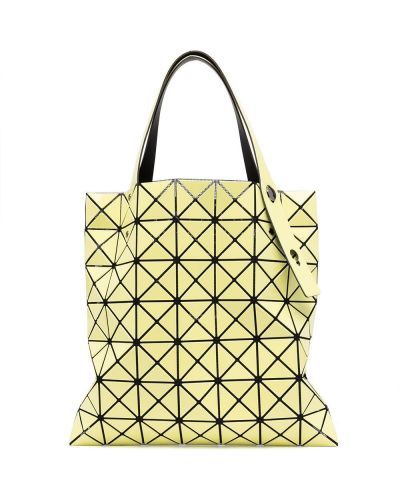 Bolso shopper con estampado geométrico Bao Bao Issey Miyake amarillo