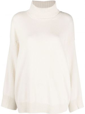 Кашмирен пуловер Gentry Portofino бяло