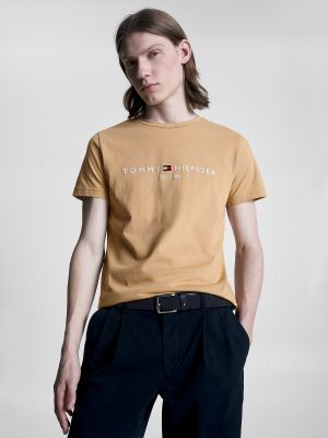 T-shirt slim Tommy Hilfiger marron
