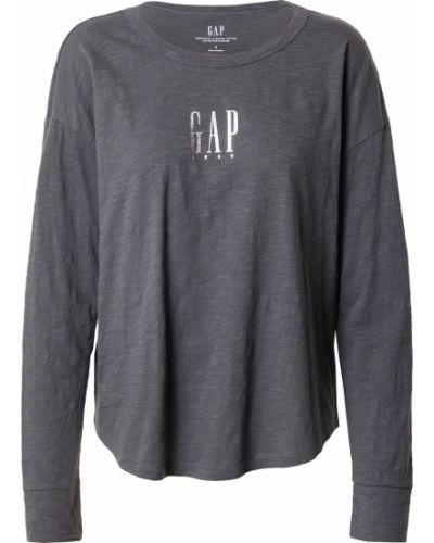Saténové tričko Gap sivá