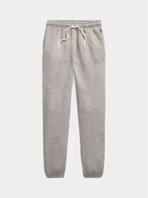 Priliehavé teplákové nohavice Polo Ralph Lauren sivá
