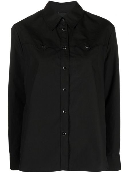 Βαμβακερό πουκάμισο Pinko μαύρο
