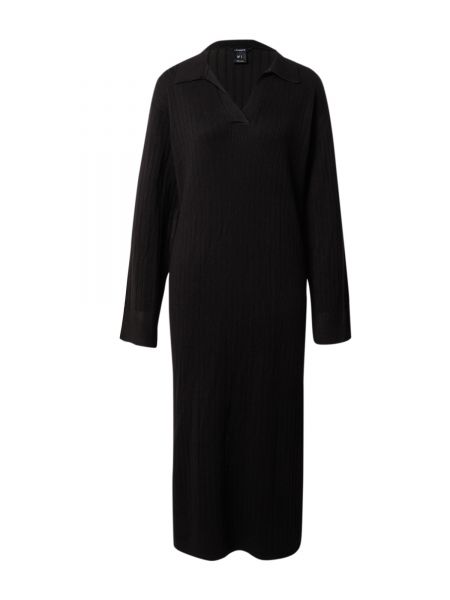 Плетена плетена рокля Lindex черно