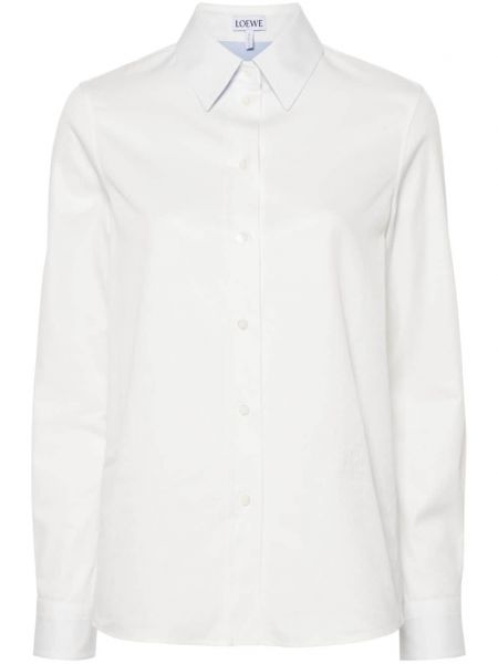 Bombažna srajca Loewe bela