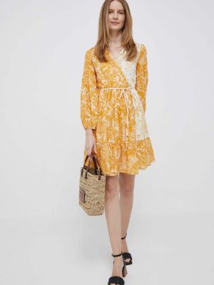 Бавовняна сукня міні Pennyblack жовта