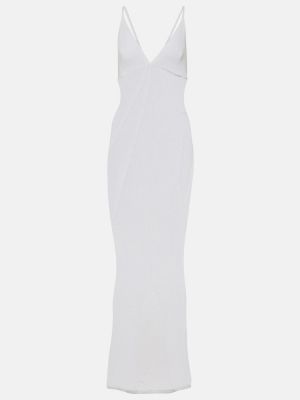 Прозрачна макси рокля Bananhot бяло