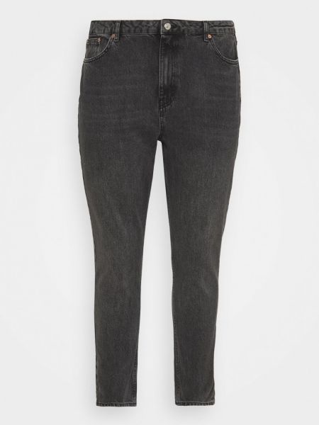 Czarne jeansy relaxed fit Topshop