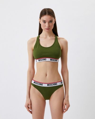 Стринги Moschino Underwear, зеленый