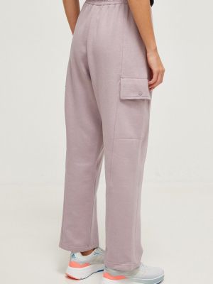 Laza szabású fleece cargo nadrág Adidas lila