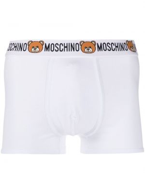 Boxershorts mit print Moschino weiß
