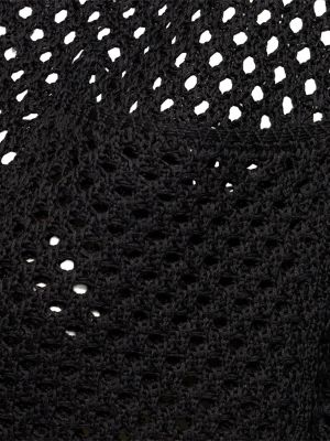 Suéter de algodón de punto Brunello Cucinelli negro