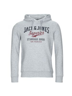 Hoodie Jack & Jones grigio
