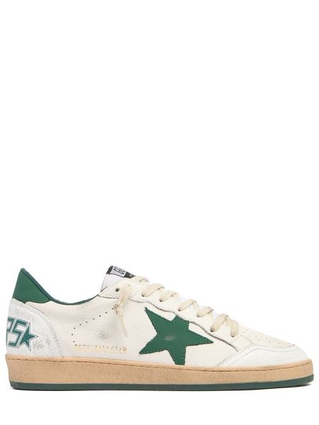 Stjernemønster nylon lær sneakers Golden Goose hvit