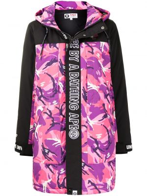 Trykt hette lang pels Aape By *a Bathing Ape® rosa