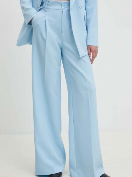 Spodnie z wysoką talią Answear Lab niebieskie