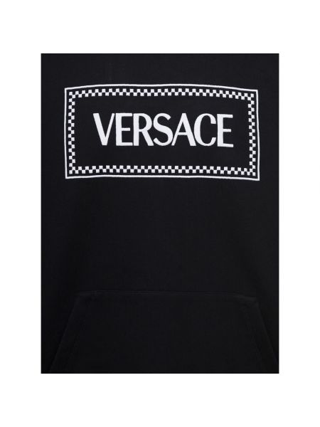 Sudadera con capucha Versace negro