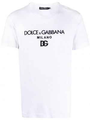 Тениска бродирана Dolce & Gabbana