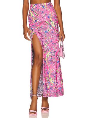 Midi sukně Afrm, růžová