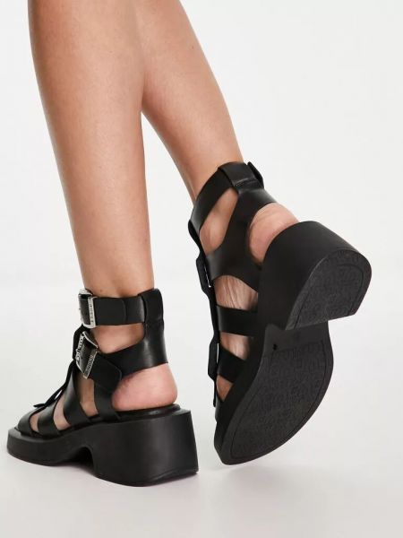 Кожаные сандалии Bronx черные