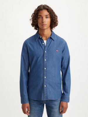 Modrá slim fit slim fit džínová košile Levi's
