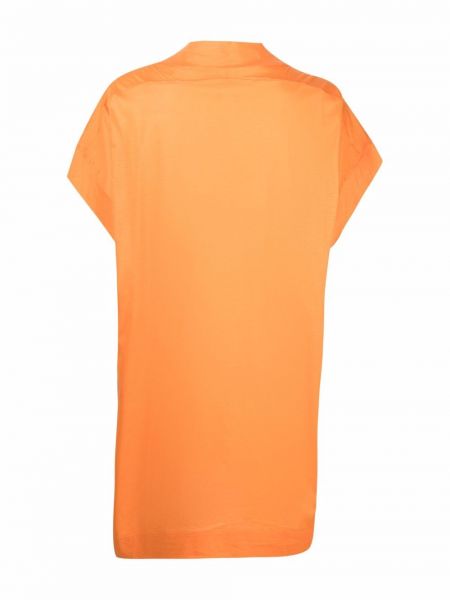 Minikleid aus baumwoll mit v-ausschnitt Eres orange