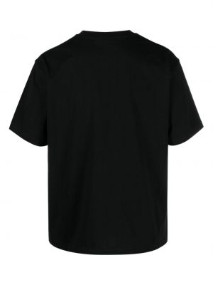 T-shirt en coton à imprimé Pleasures noir