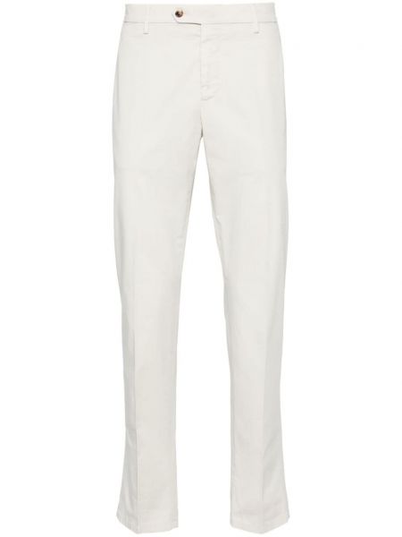 Pantalon chino en coton Lardini blanc