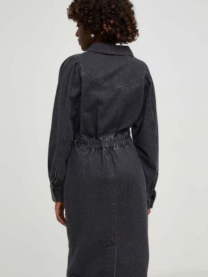 Mini šaty Answear Lab šedé