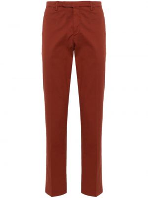 Pantalon chino en coton Boglioli rouge