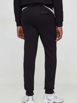 Sportovní kalhoty s aplikacemi Karl Lagerfeld černé