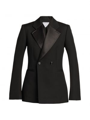 Шерстяная куртка Bottega Veneta черная
