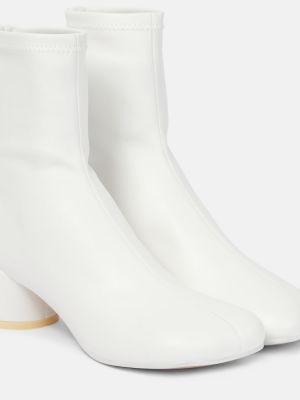 Leder ankle boots aus lederimitat Mm6 Maison Margiela weiß