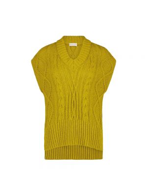 Sweter bez rękawów Jane Lushka zielony