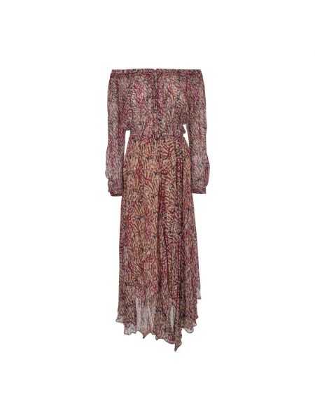 Sukienka długa Isabel Marant Etoile różowa