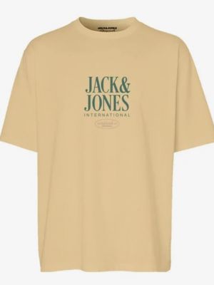 Бежева футболка Jack & Jones