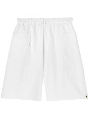 Pamučne kratke hlače kargo Jil Sander bijela