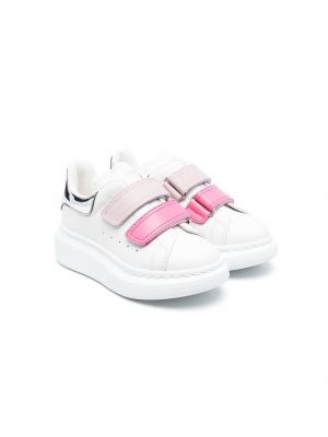 Sneakers med kardborreknäppning för tjejer Alexander Mcqueen Kids vit