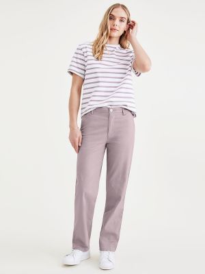 Pantalones chinos de cintura alta Dockers violeta