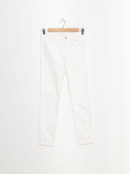 Білі прямі джинси H&m