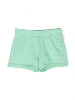 Pantaloncini con stampa Billieblush verde