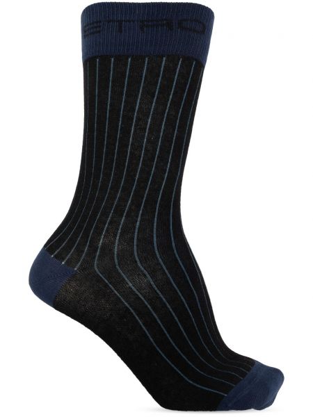 Žakárové ponožky Etro modrá