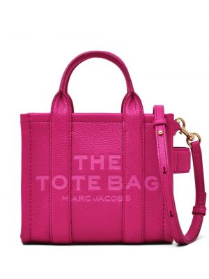 Nahka ostoskassi Marc Jacobs pinkki